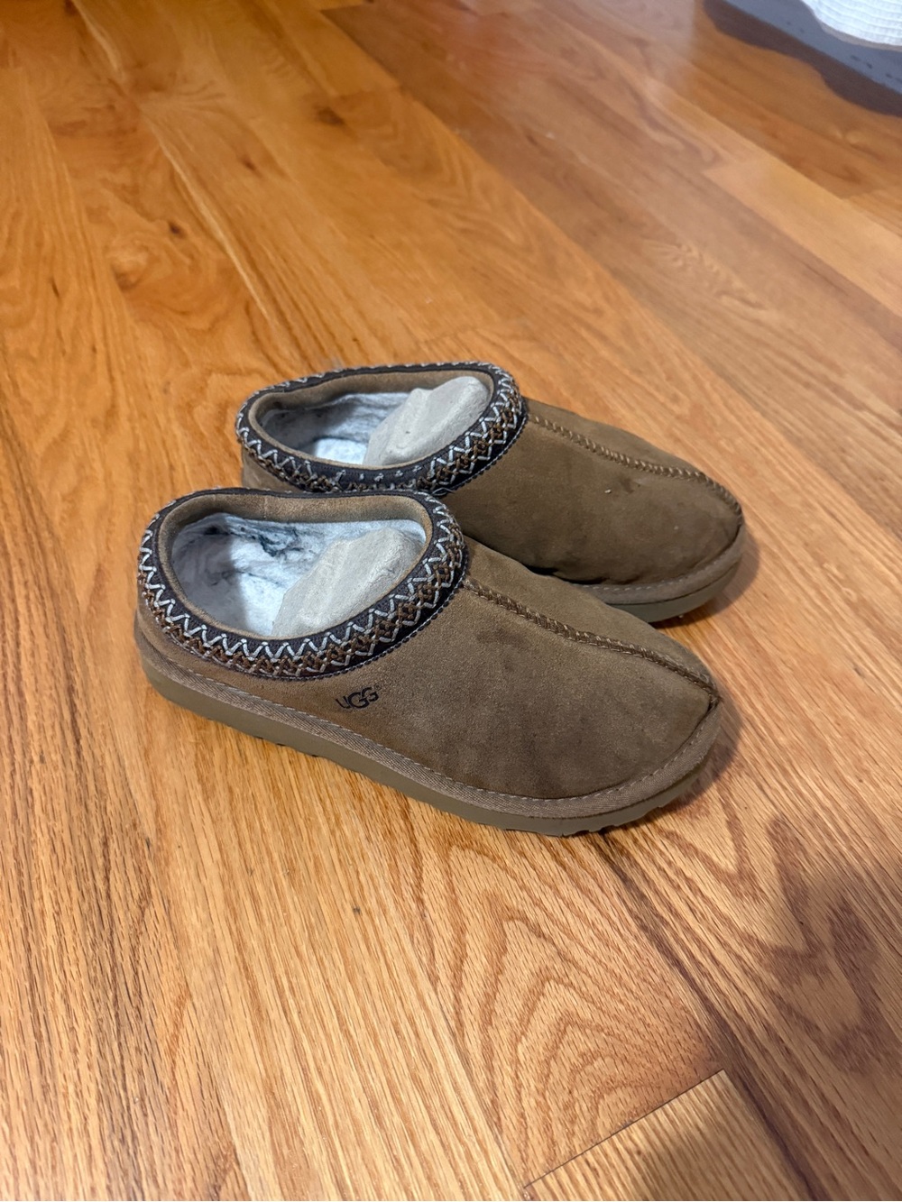 UGG Tasman Brown Cozy Slip-On Slippers